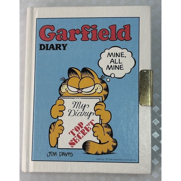 Other - VTG 1978 Garfield Diary Locking Journal Jim Davis United Feature Syndicate